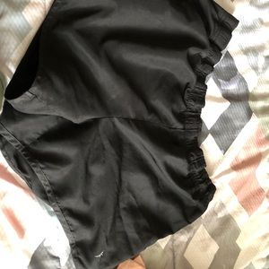 Black swim shorts